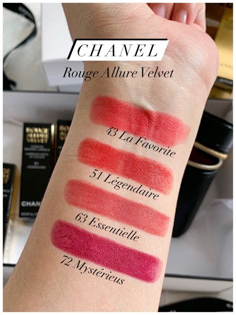 chanel rouge allure velvet feu|rouge allure velvet shades.